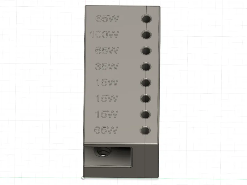 Desk Cable Organiser (Holder) with Watt Label