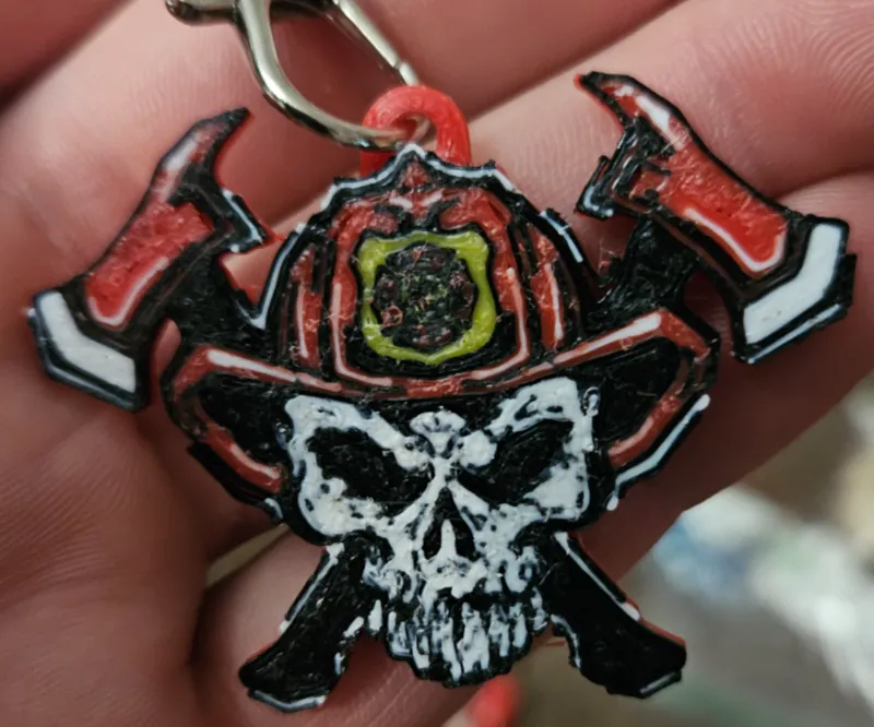 Firefighter Keychain