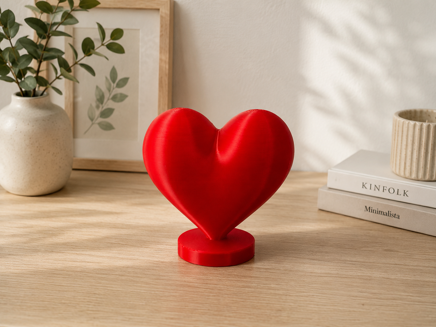 Minimalist Heart Decor-Modern Love Statue