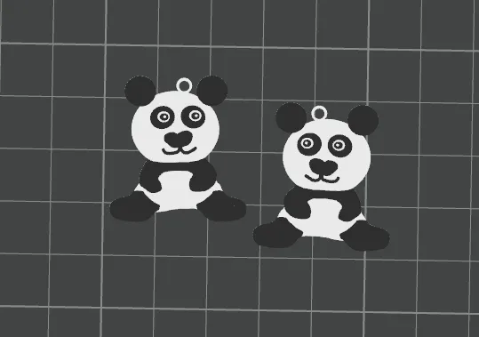 Panda Earrings (No AMS needed) view 2
