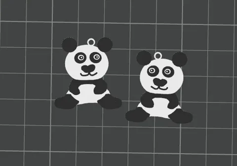 Panda Earrings (No AMS needed) view 2