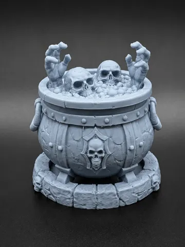 Adorno temático: Haunted Halloween Cauldron — vista de referencia 2