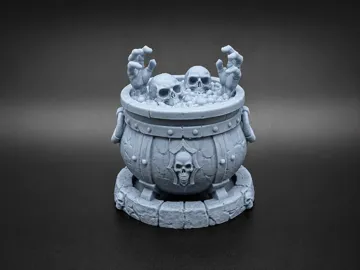 Adorno temático: Haunted Halloween Cauldron — vista de referencia 5