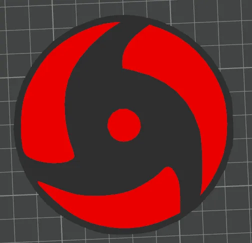 Itachi VS2 Sharingan coaster Naruto 93mm Mangekyou