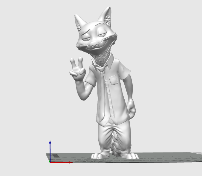 Miniatura 5 do modelo 3D zootopia Nick＆Judy 疯狂动物城 尼克狐尼克 朱迪 多色分件(少量AMS)