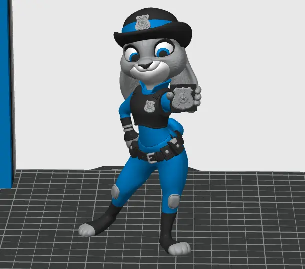 Miniatura 7 do modelo 3D zootopia Nick＆Judy 疯狂动物城 尼克狐尼克 朱迪 多色分件(少量AMS)