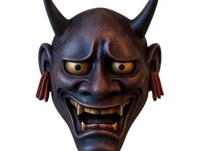 Japanese Hannya mask