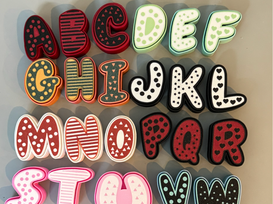 Alphabet Fidget Clickers set of 26 letters