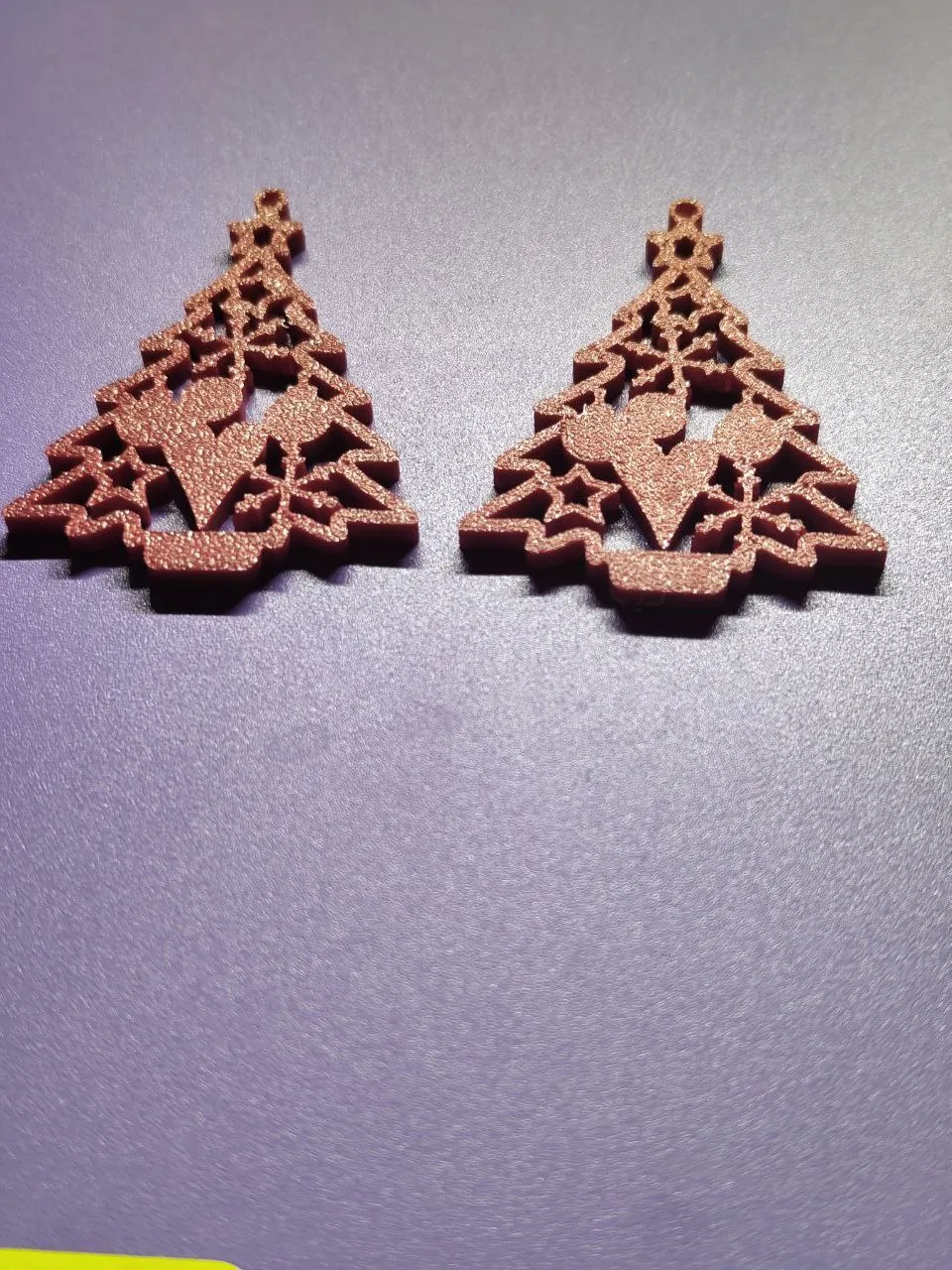 3D-Printed Christmas Earrings view 4