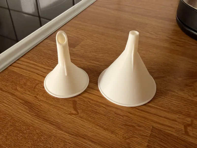 Funnels, different sizes