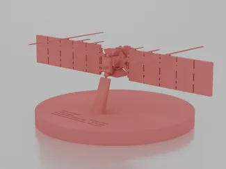 Europa Clipper desktop model (with text)