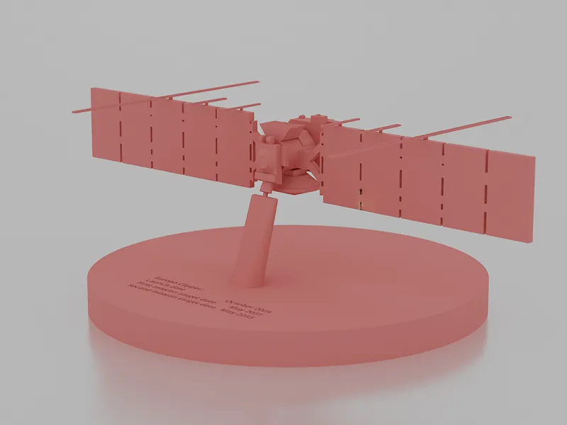 Europa Clipper desktop model (with text)