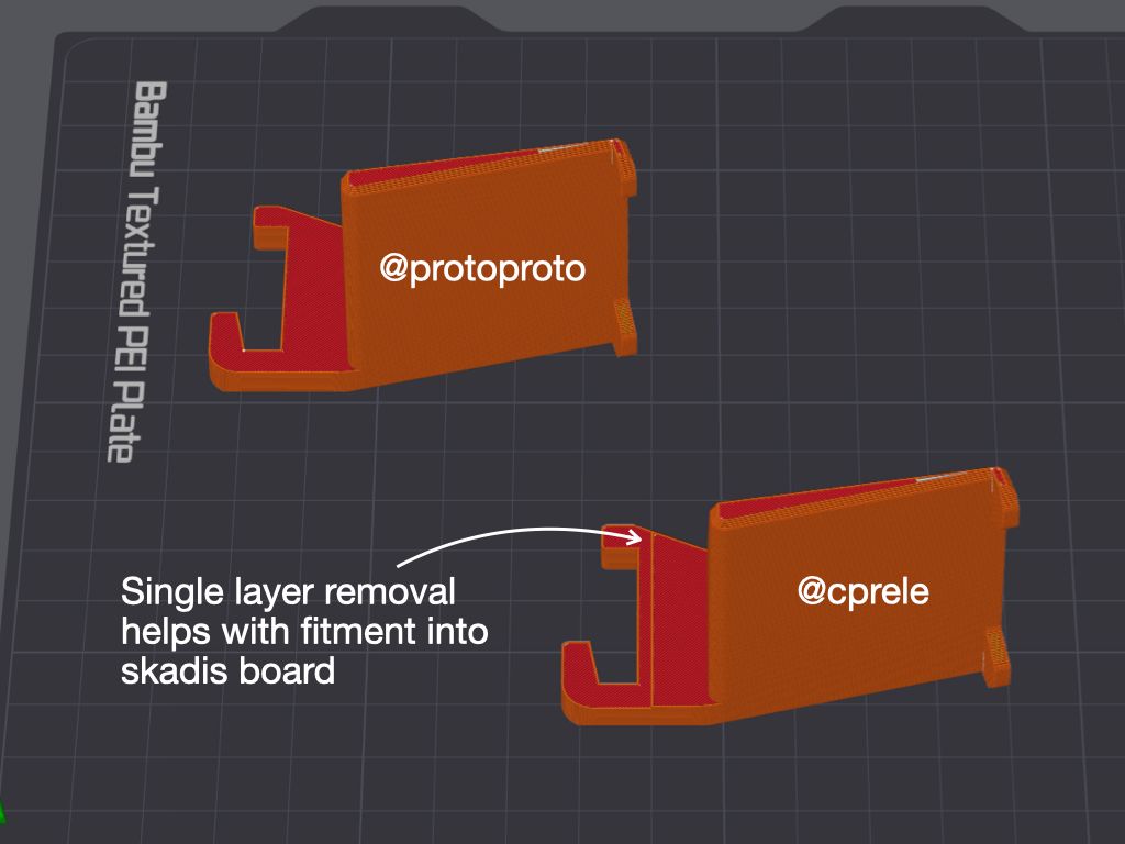 Skadis Watch Shelf -- better mounting