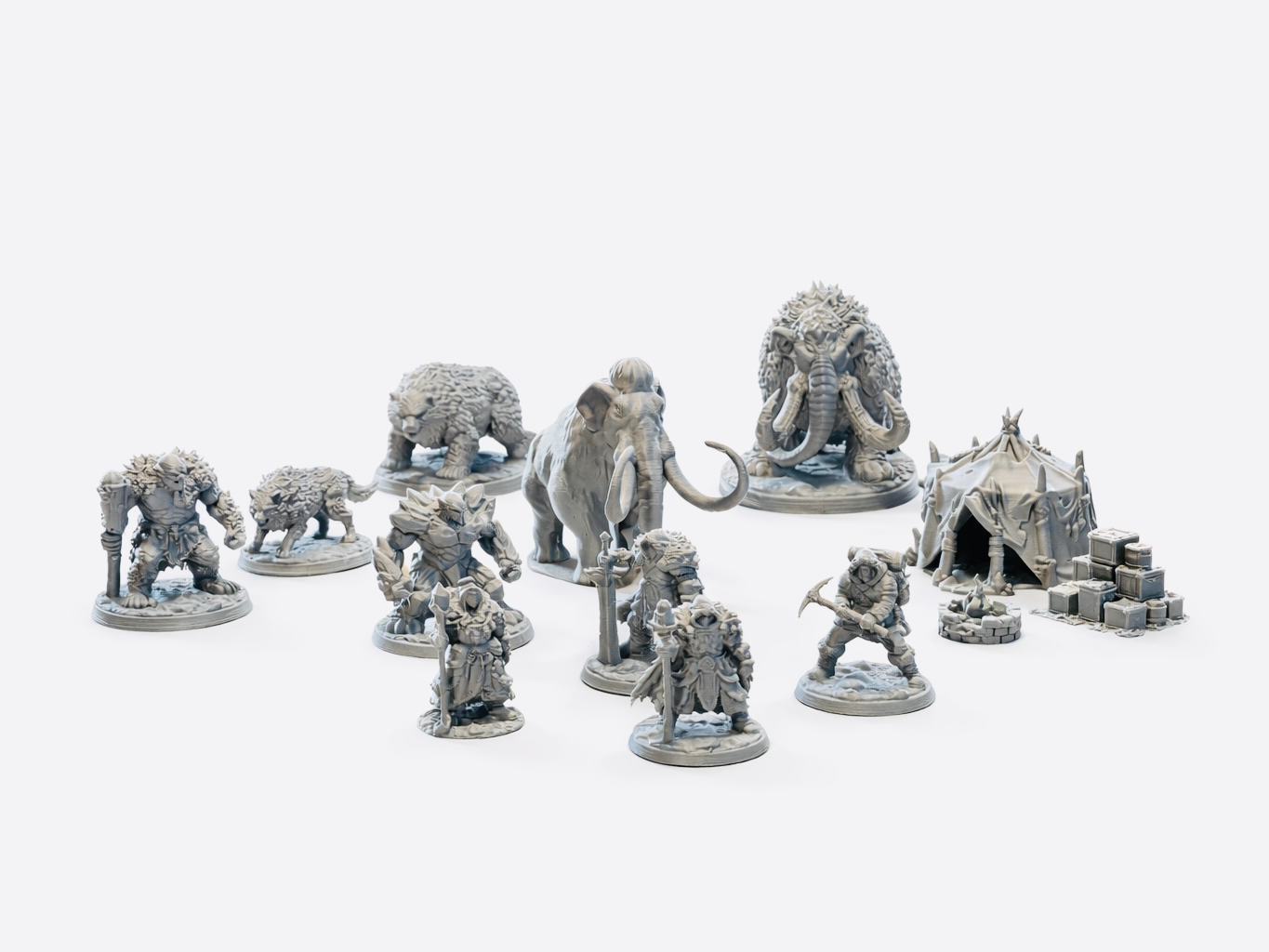 Frozen Frontier – Tundra Adventure Miniature Set