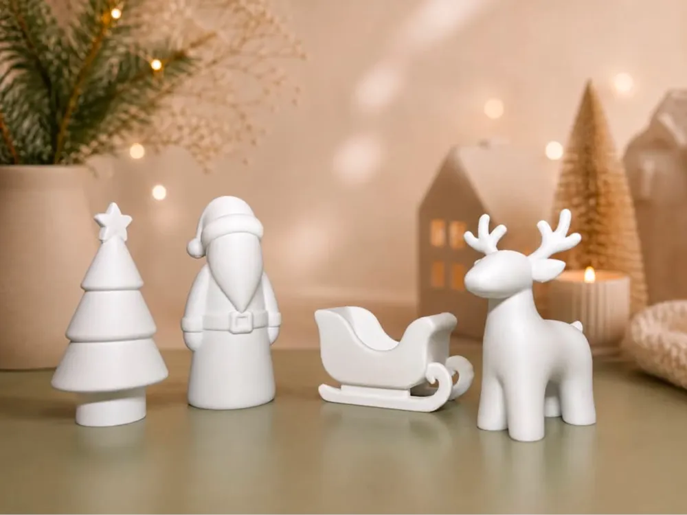 Modelo para impresión 3D: Minimalistic Christmas Set. Referencia del modelo original.