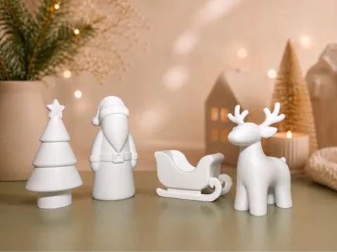 Modelo para impresión 3D: Minimalistic Christmas Set — referencia de MakerWorld