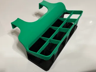 Remote caddy, 8 remotes, hangs from cupholders