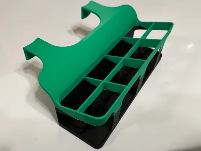 Remote caddy, 8 remotes, hangs from cupholders
