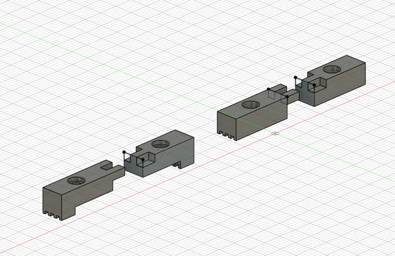 Bambu Lab X1C Belt Clamp short Version