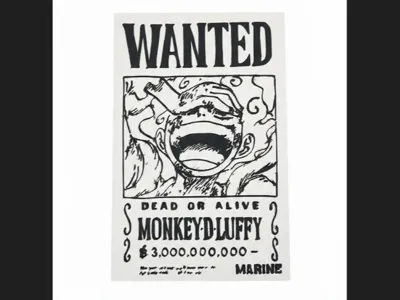 Luffy Bounty Plaque 2D Art