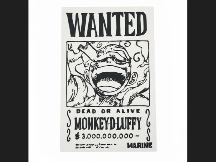 Luffy Bounty Plaque 2D Art