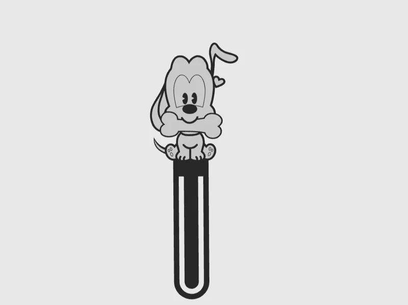 BookMark Dog Pluto Baby Cute Kawaii