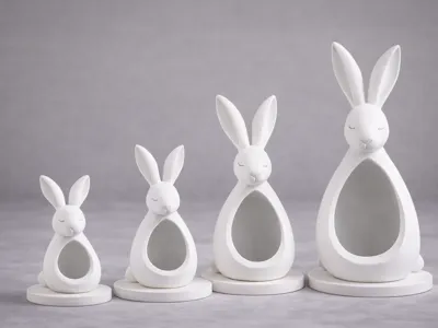 Easter Bunny Egg Holder Set – Easter Bunny Family