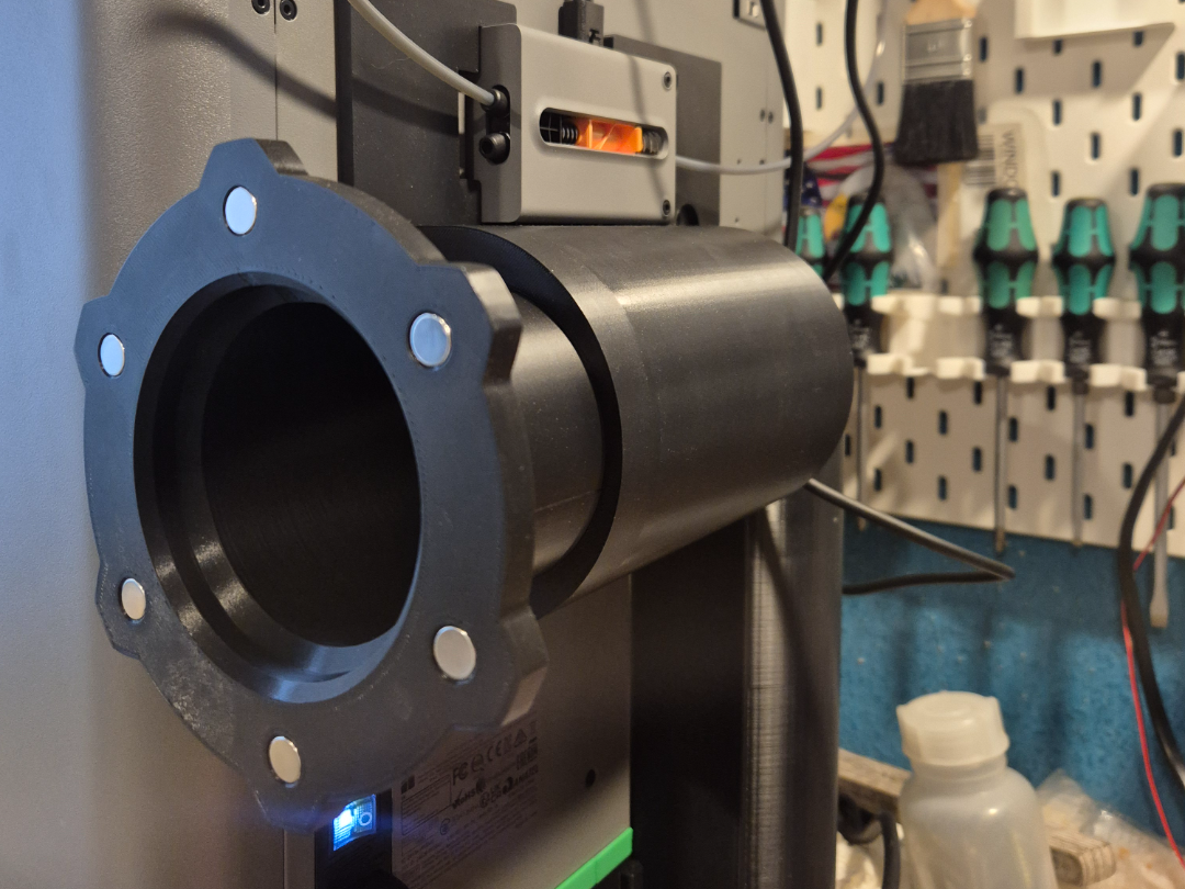 Abluftadapter für Bambu P2S mit Magnetbefestigung