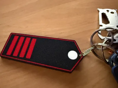 Firefighter Chief Keychain