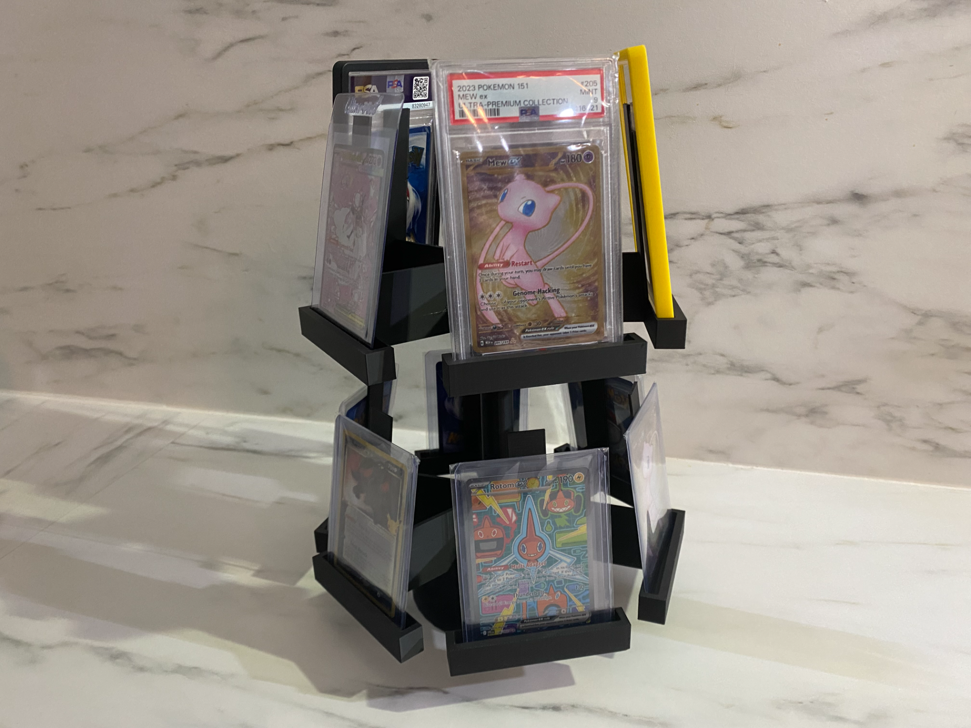 Rotating Card Carousel Display 2 floor easy set up