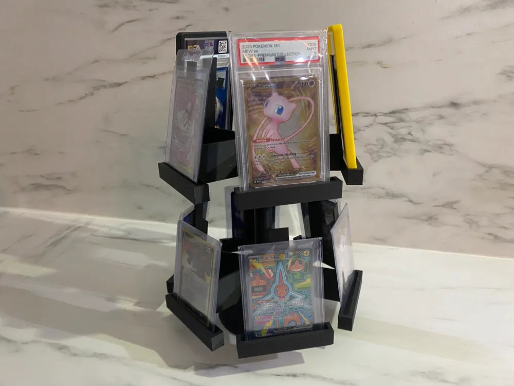 Rotating Card Carousel Display 2 floor easy set up - Free 3D Print ...