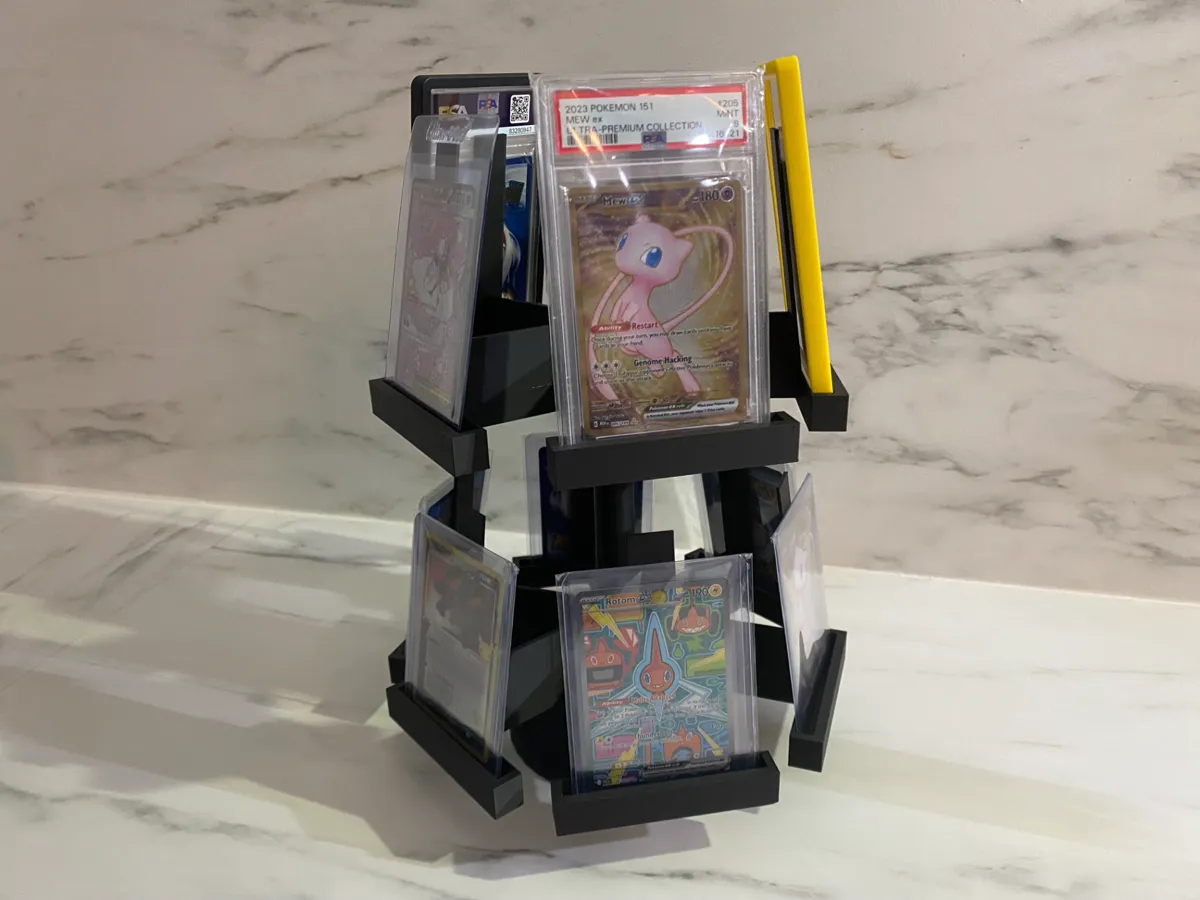 Rotating Card Carousel Display 2 floor easy set up - Free 3D Print ...