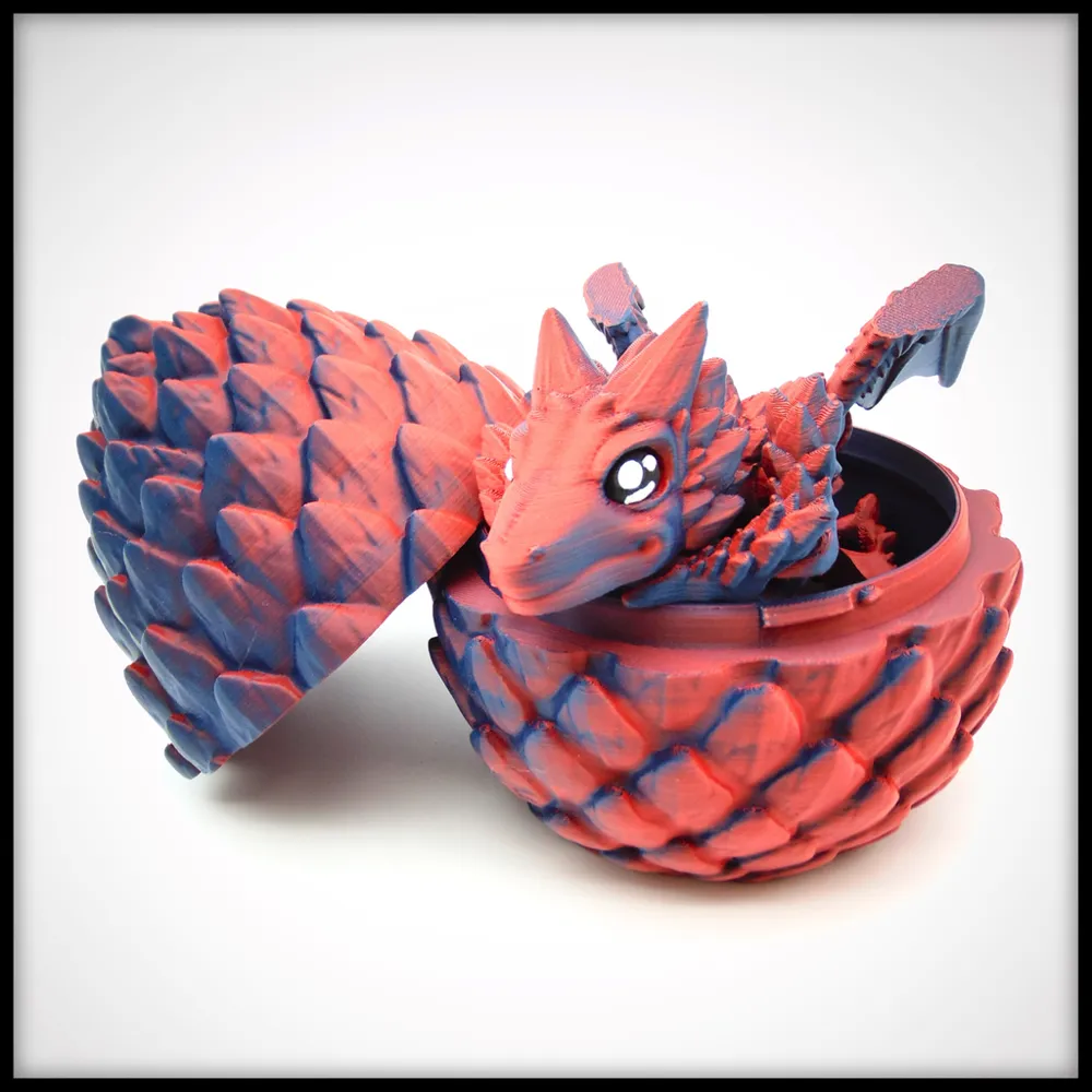 Shardscale Dragon Egg - Twist and lock mechanism - Free 3D Print Model ...