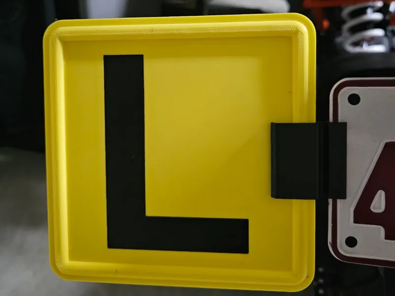 L Plate Learner Car Motorbike Number Plate
