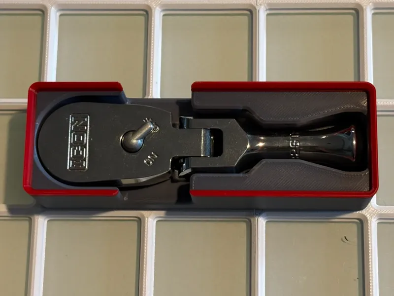 Icon 3/8" G2 4-3/4" Stubby Flex Ratchet Gridfinity