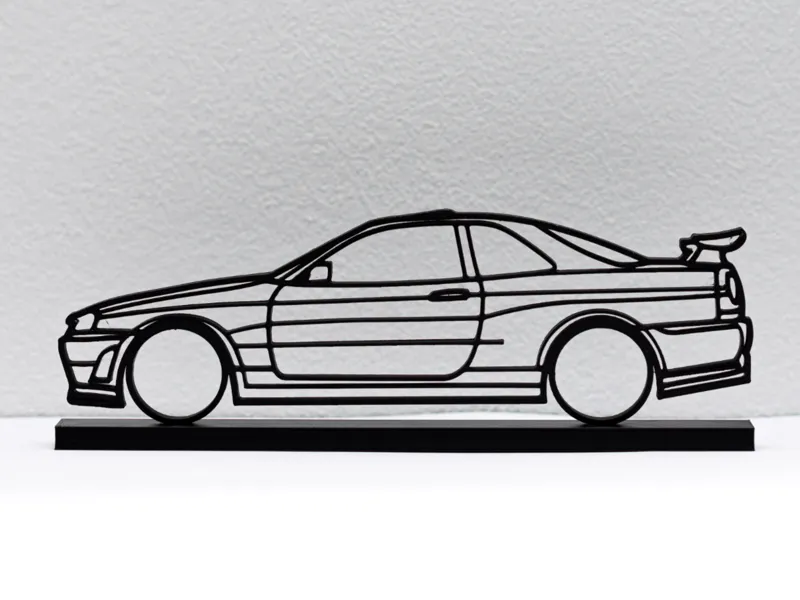 Nissan GTR R34 Silhouette - Stand Alone Sculpture