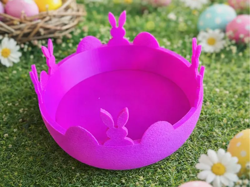 Cute Easter Bunny Basket – Easter Egg Bowl