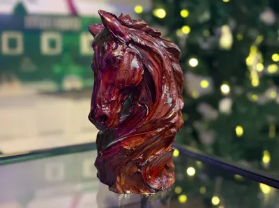 Horse Bust Carving