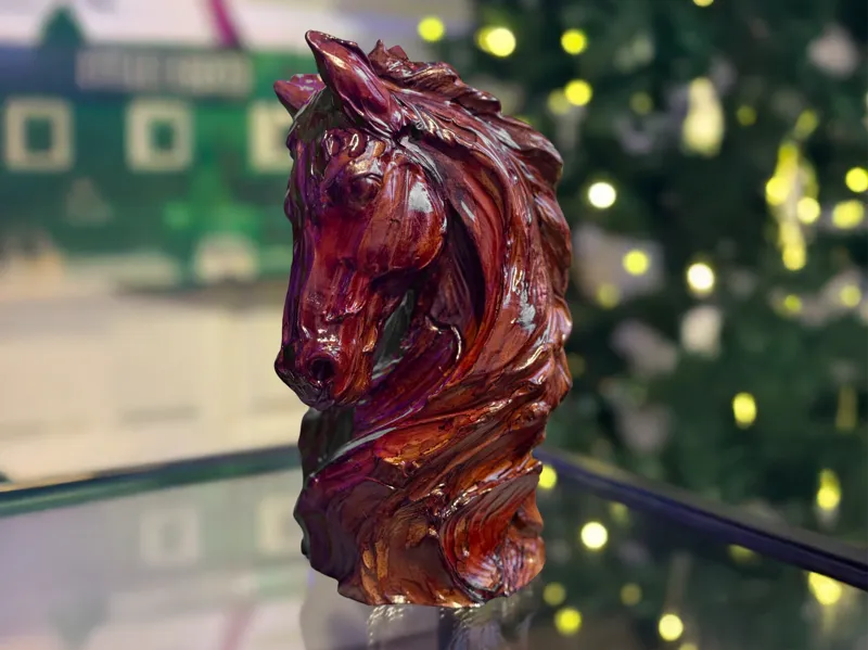 Horse Bust Carving