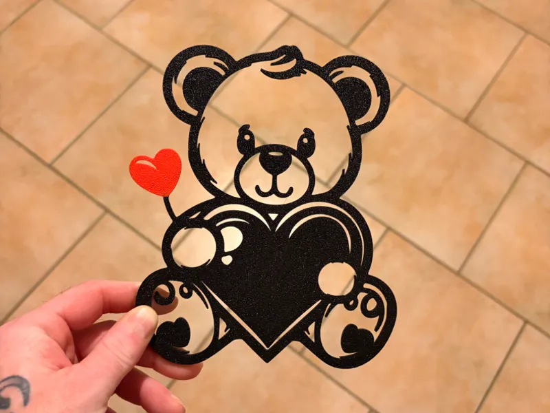 Ourson coeur de la Saint-Valentin