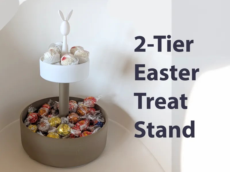 2-Tier Easter Treat Stand Decor