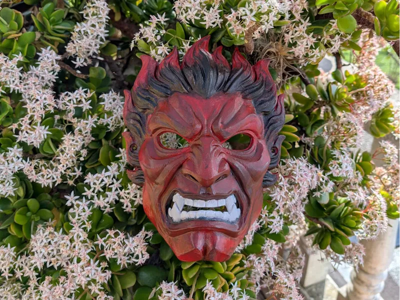Máscara decorativa Akuma Street Fighter