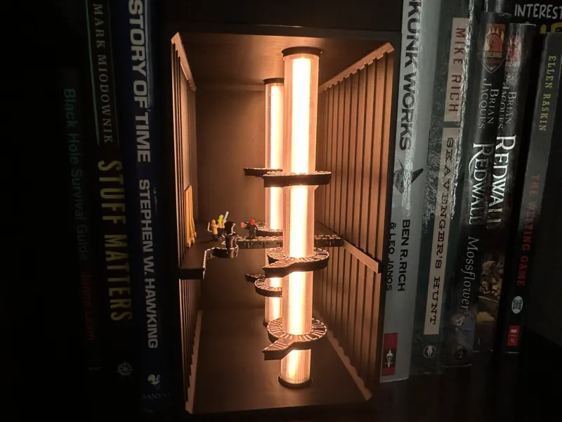 Theed Power Generator Book Nook (Darth Maul Scene)