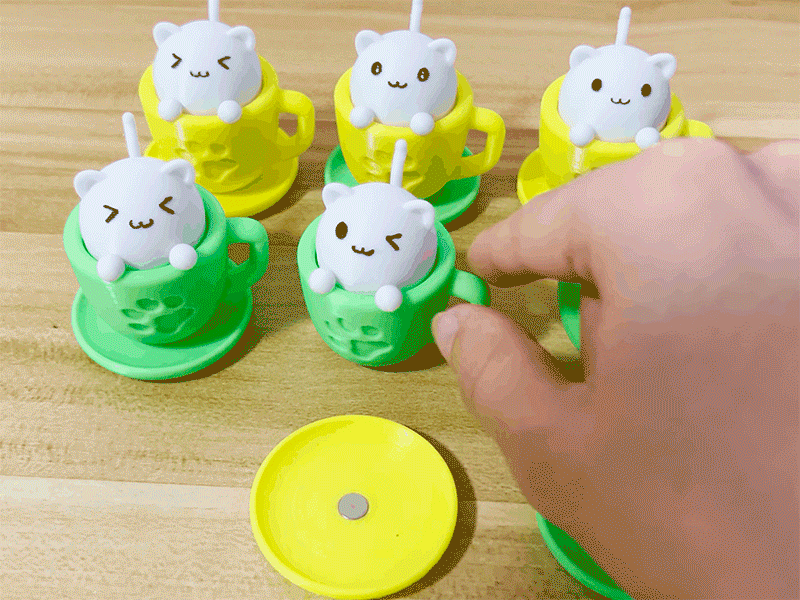 Miniatura 6 do modelo 3D 解压猫猫杯（可装机械键盘轴，也可以3D打印轴体）