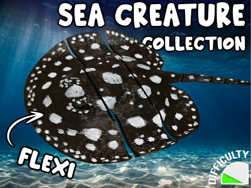 Sea Creature - Black Diamond Stingray