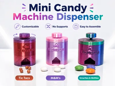 Mini Candy Machine Dispenser Toy Fidget Clicker