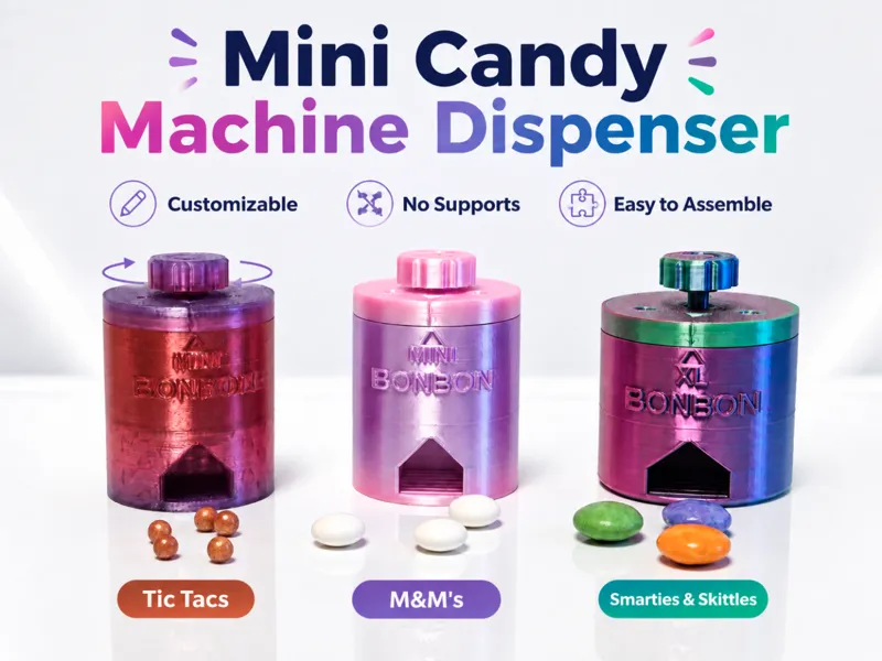 Mini Candy Machine Dispenser Toy Fidget Clicker
