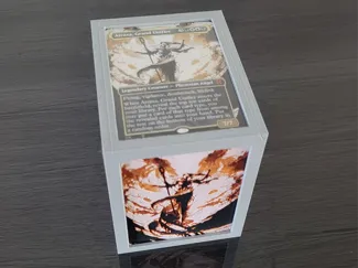 MTG Commander Box (optional front HueForge card) 