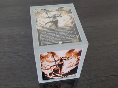 MTG Commander Box (optional front HueForge card) 
