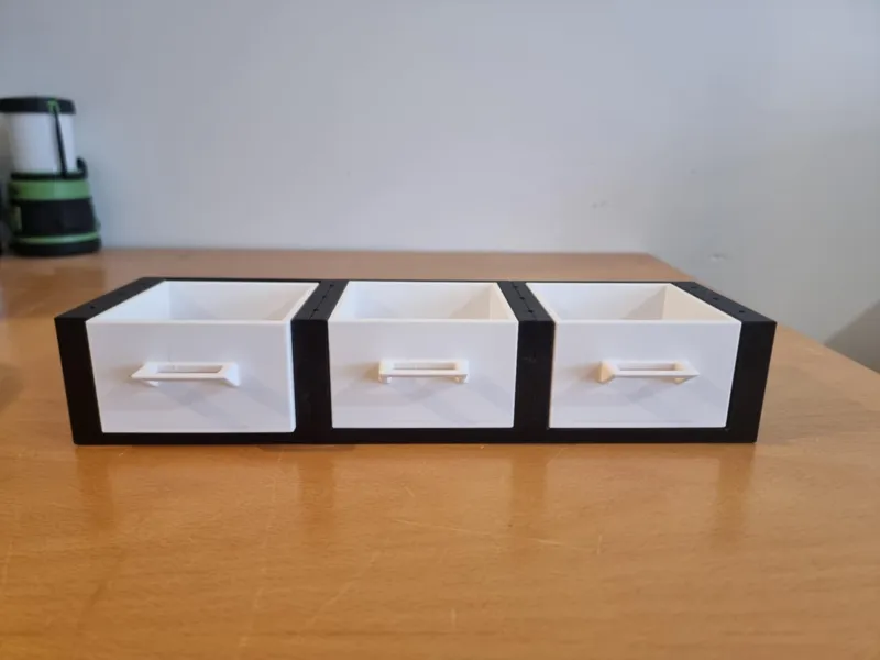 Modular Parametric Under-Desk Drawers 